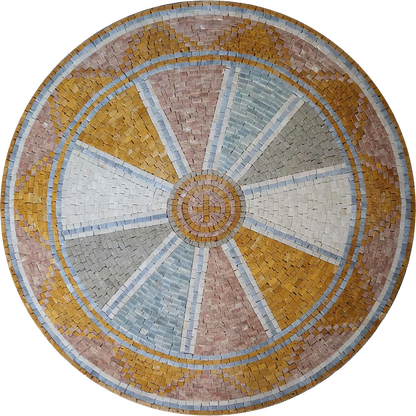 Mosaic Artwork - Geometric Medallion