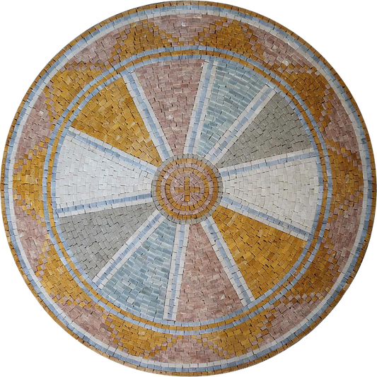 Mosaic Artwork - Geometric Medallion