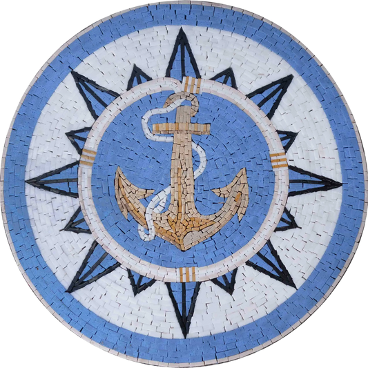 Nautical Mosaic - The Beige Anchor