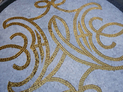 Royal Gold Medallion - Mosaic Art