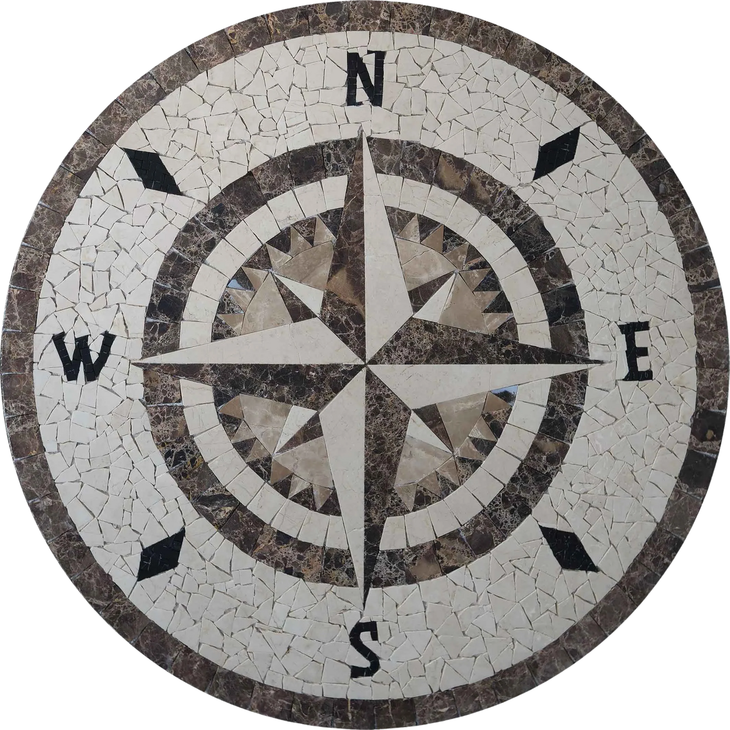 Neutral Compass - Mosaic Artwork