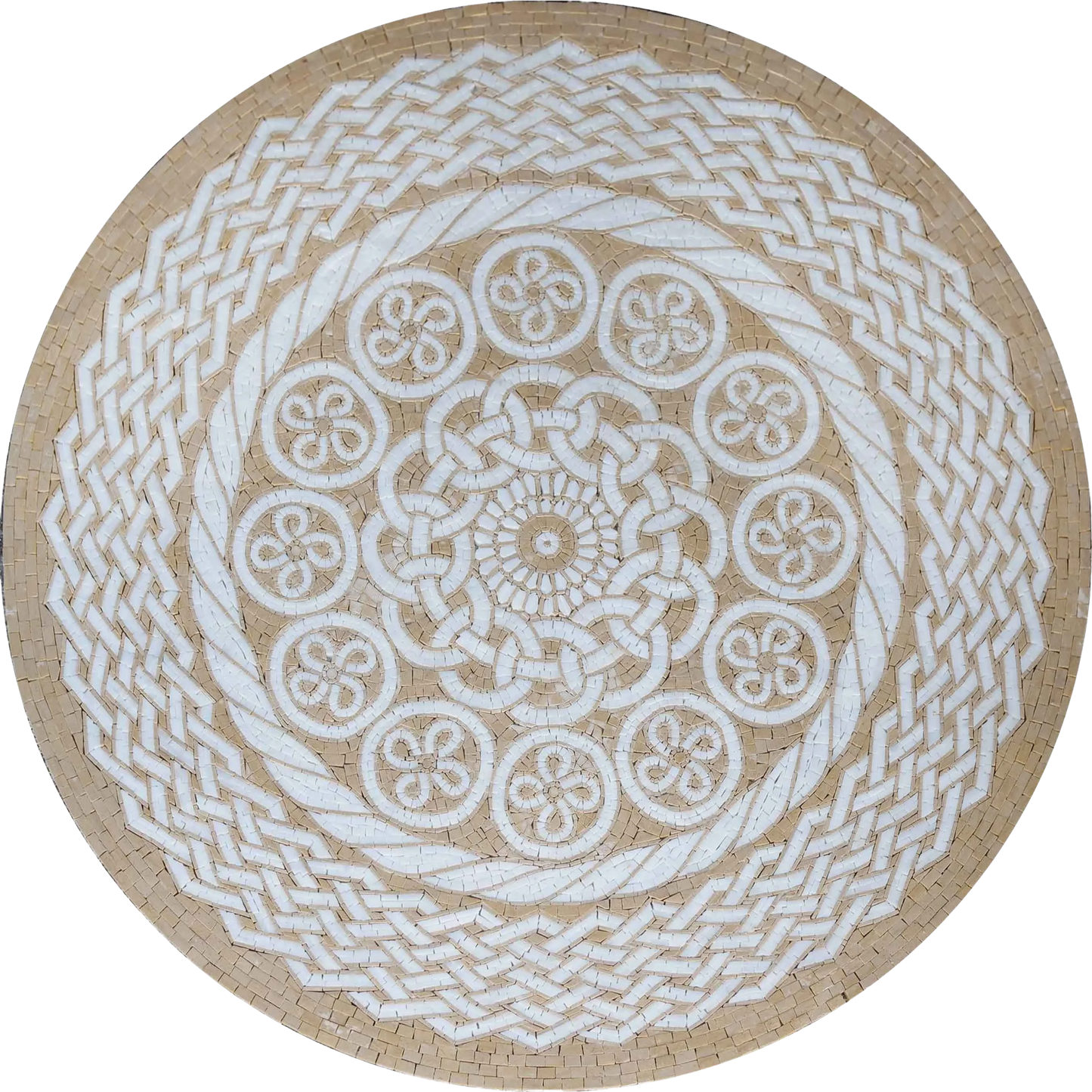 Geometric Mosaic Art - Patterned Circles