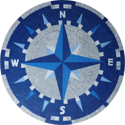 Mosaic Compass - Modern Mosaic