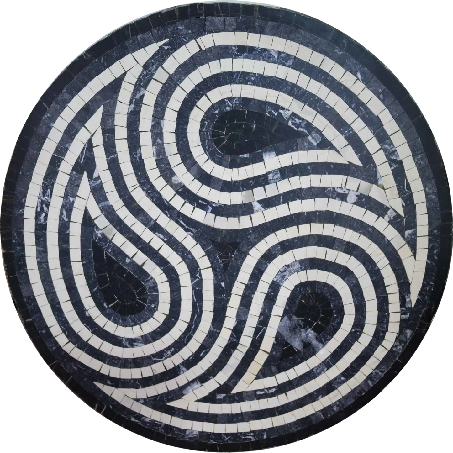 Geometric Mosaic Art - Triple Six