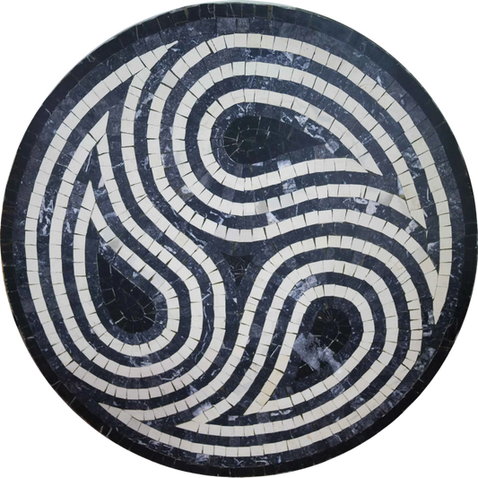 Geometric Mosaic Art - Triple Six