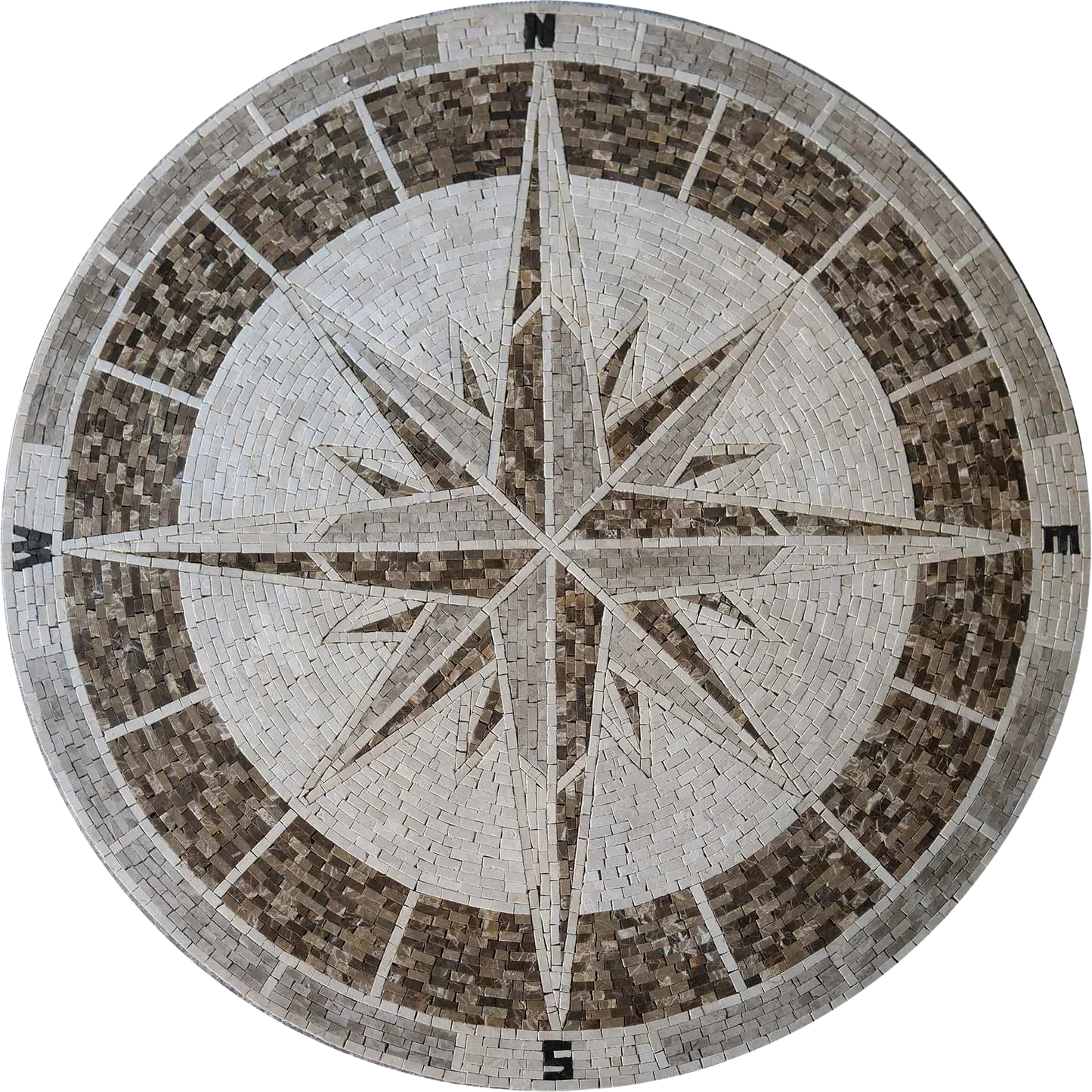 Mosaic Medallion - Neutral Compass