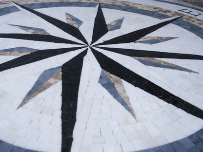 Mosaic Wall Art - The F Compass