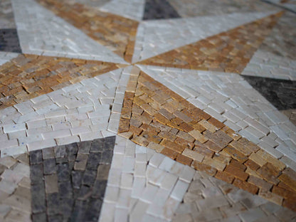 Mosaic Medallion - Double Compass