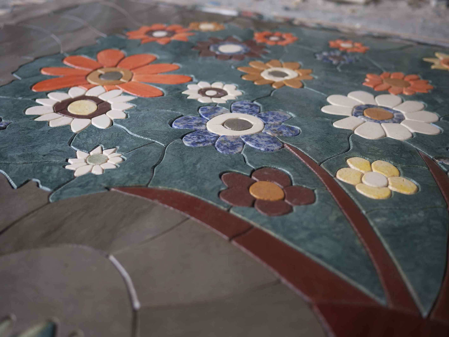 Tree Flower Mosaic Artistry