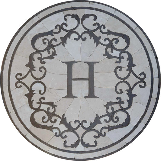 Mosaic Monogram - H