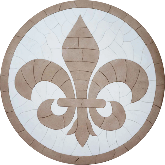 Mosaic Artwork - Fleur De Lis