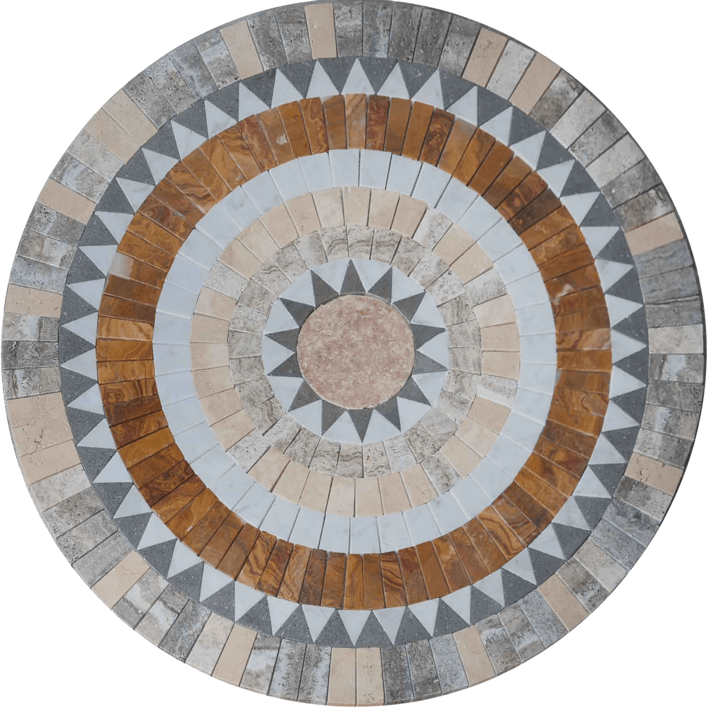 Sun Salute Petal Mosaic Medallion