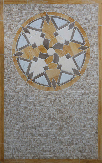 Cherise - Woodlike Geometric Mosaic Art