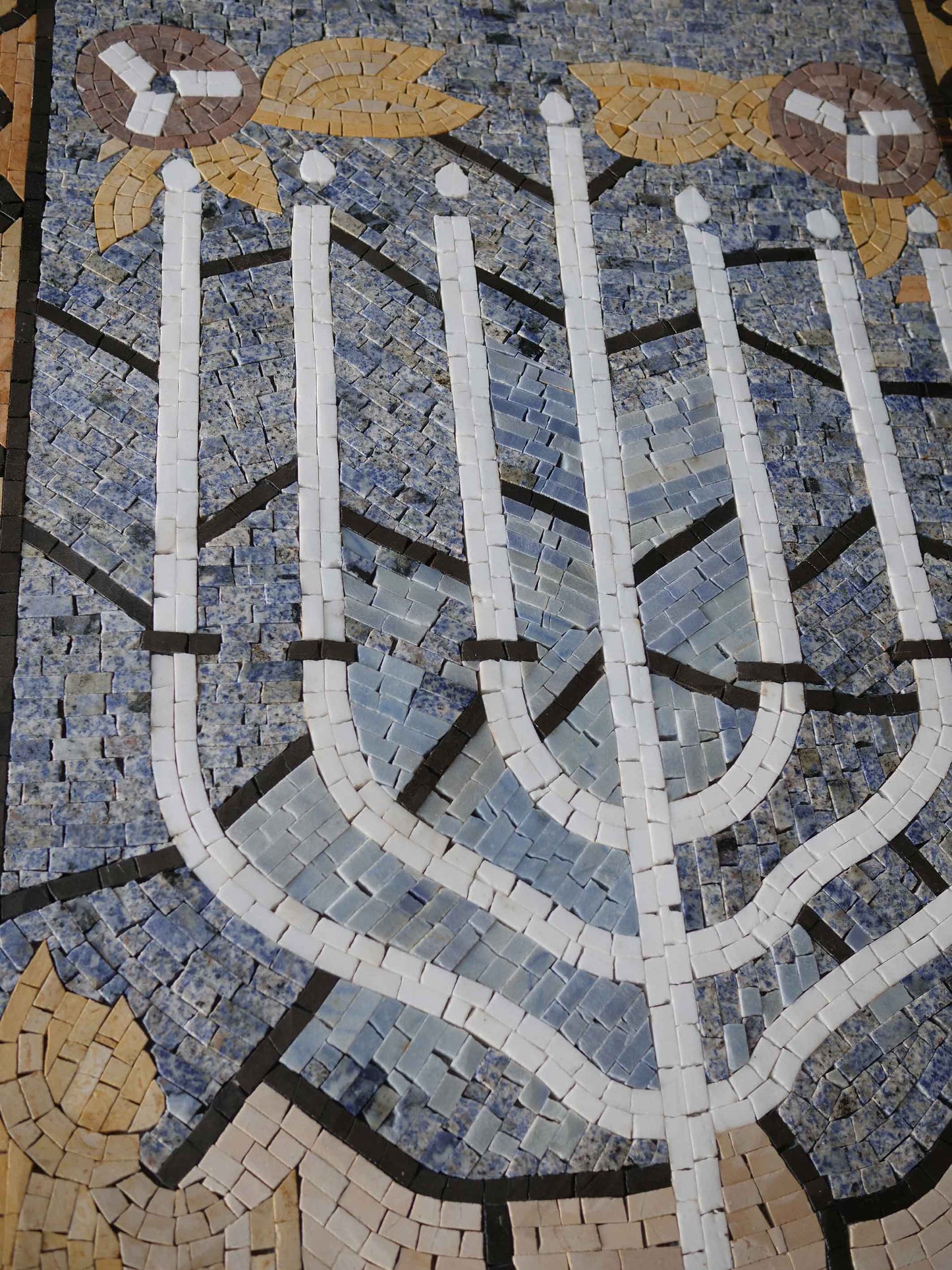 The Menorah Mosaic Jewish Symbol