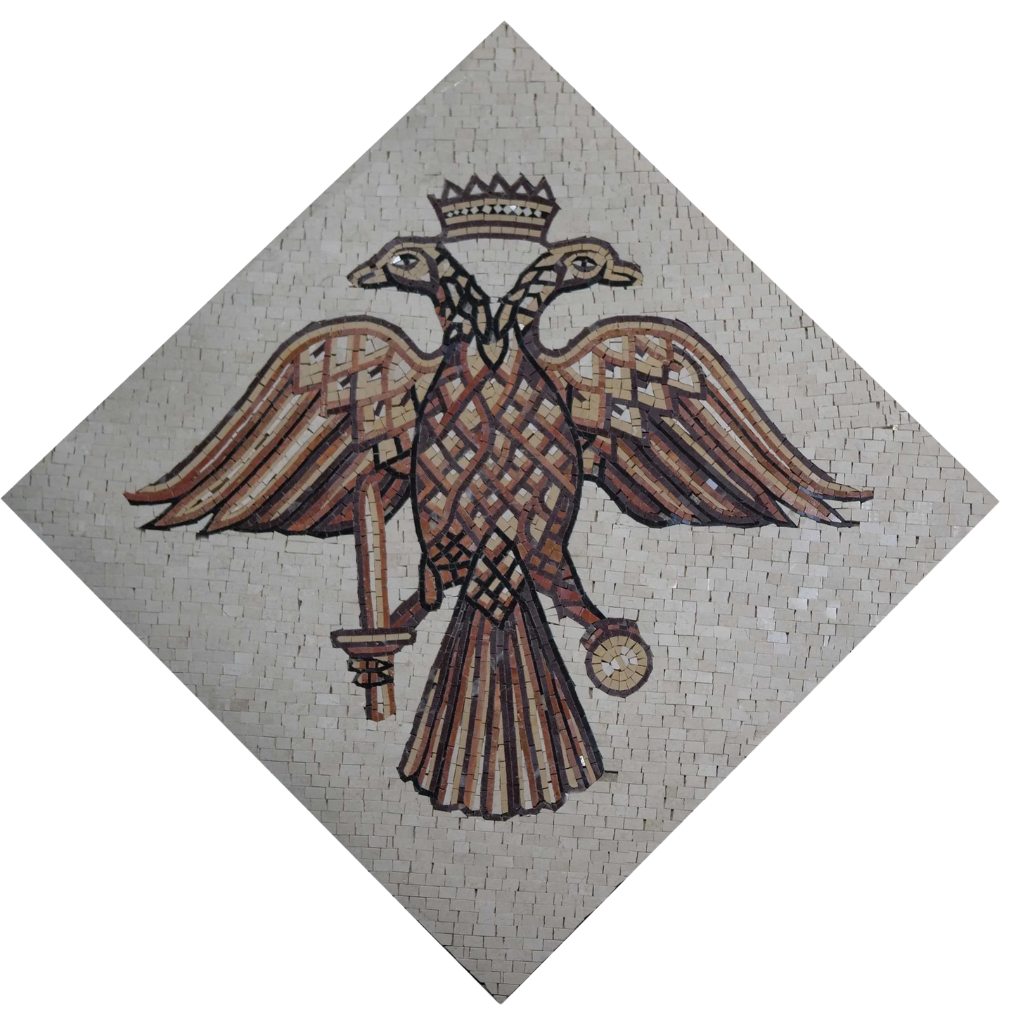 Mosaic Artwork - Two Heads Eagle