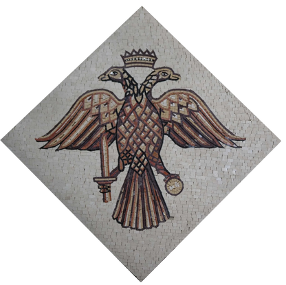 Mosaic Artwork - Two Heads Eagle