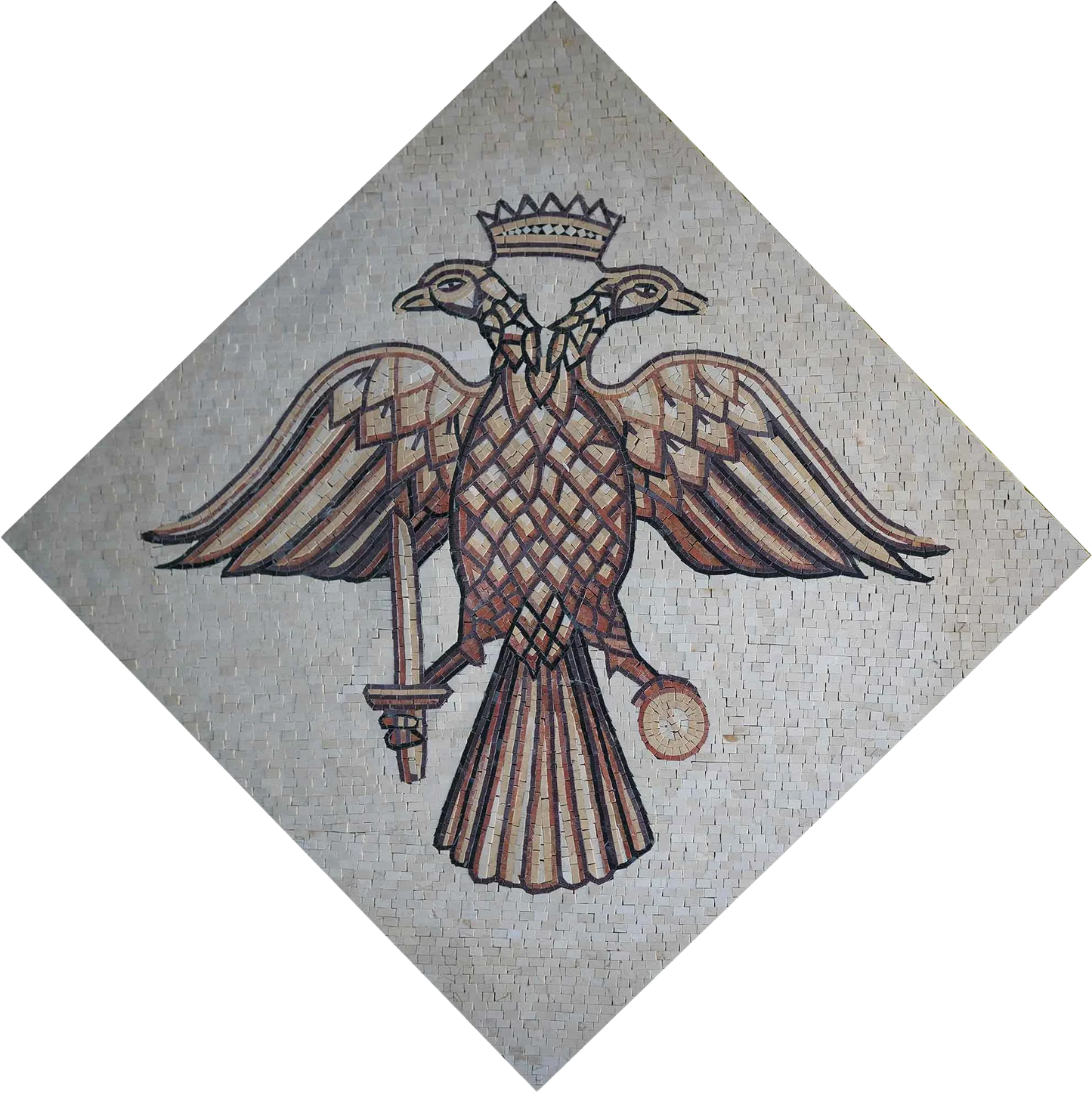 Mosaic Artwork - Two Heads Eagle