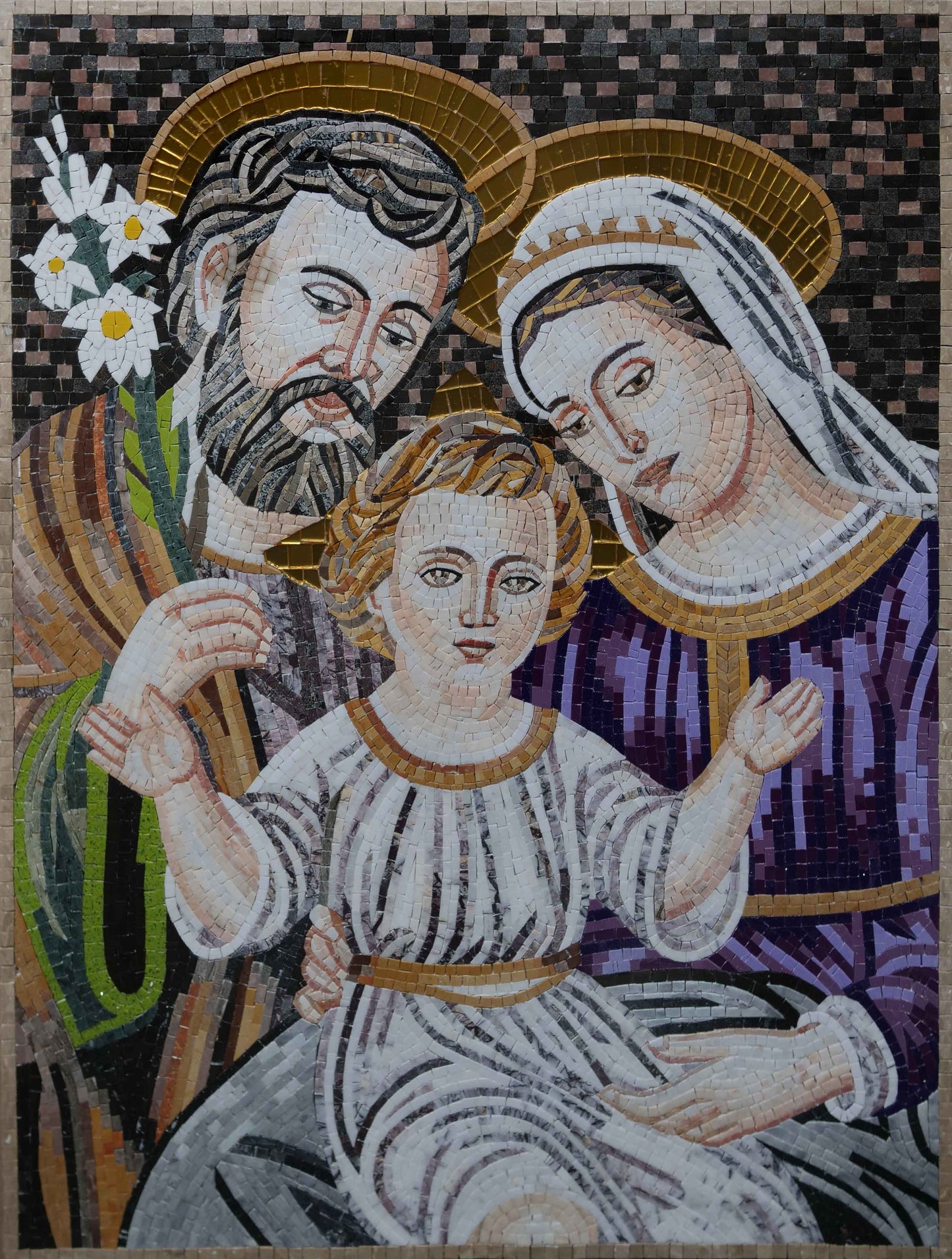 The Holy Family - Mosaic Artwork