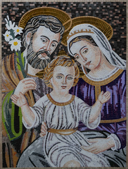The Holy Family - Mosaic Artwork