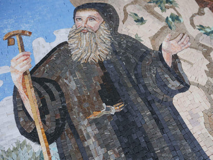 Saint Antonios Religious Mosaic Mural