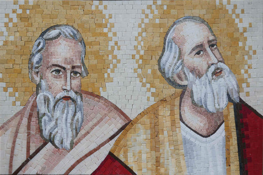 The Apostles: Saint Peter & Saint Paul Mosaic Mural