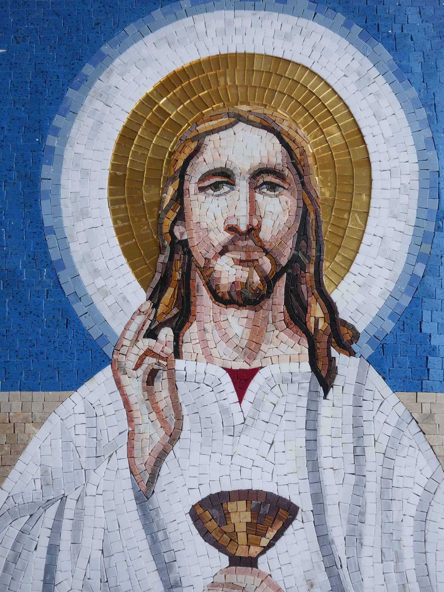 Contemporary Last Supper Mosaic Reproduction