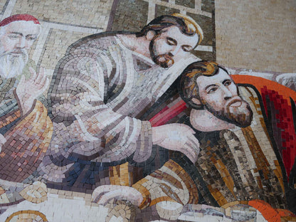 Contemporary Last Supper Mosaic Reproduction