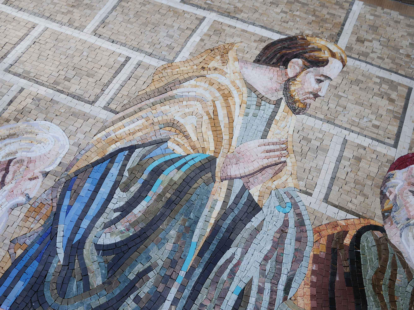 Contemporary Last Supper Mosaic Reproduction