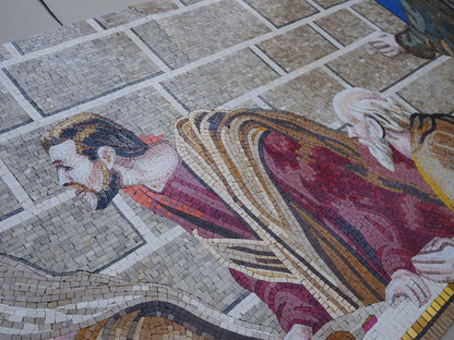 Contemporary Last Supper Mosaic Reproduction