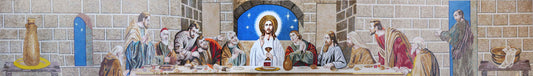 Contemporary Last Supper Mosaic Reproduction