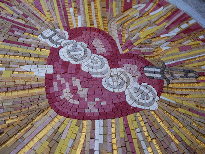 The Sacred Heart - Mosaic Medallion