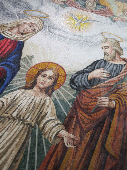 The Holy Family of Nazareth - Mosaic Art Icon
