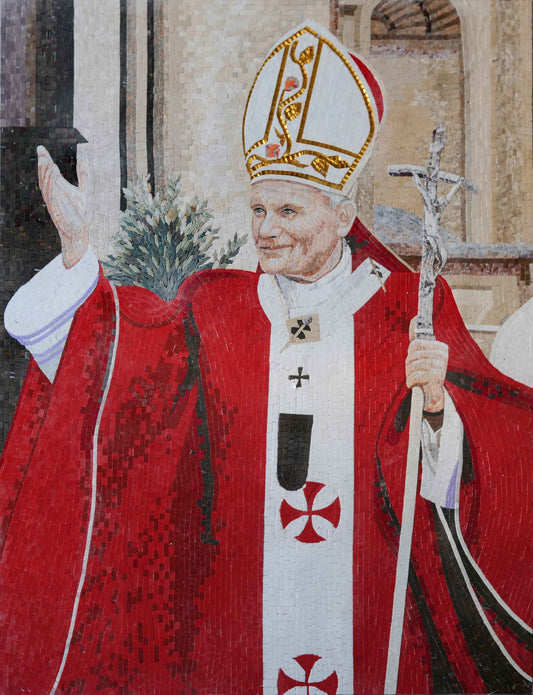 Saint Pope John Paul II Mosaic Artwork