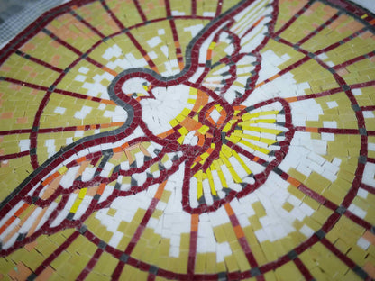 The White Dove Marble Mosaic