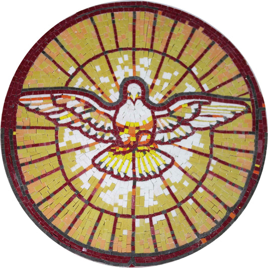 The White Dove Marble Mosaic