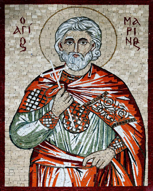 Saint Nicholas Religious Mosaic Art