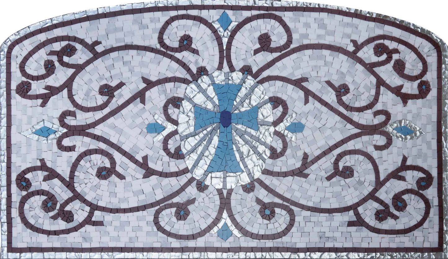 Cross Mosaic - Religious Art Mosaic