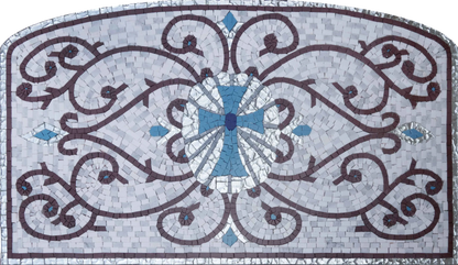Cross Mosaic - Religious Art Mosaic