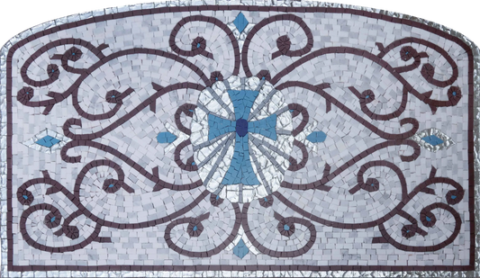 Cross Mosaic - Religious Art Mosaic