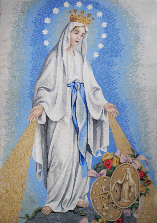 Mary the Virgin - Mosaic Artwork