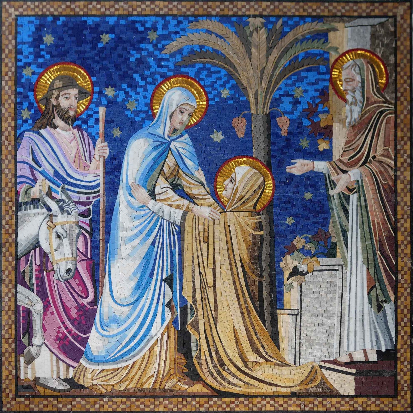 Mary and Saints - Mosaic Artwork