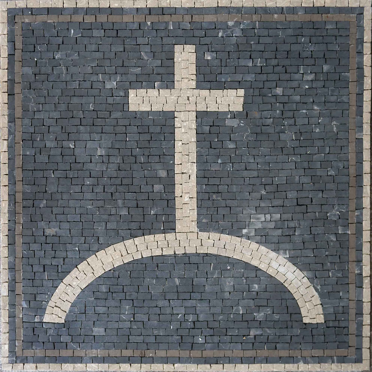 Mosaic Wall Art - The Neutral Cross