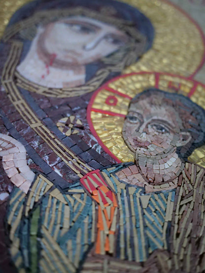 Mosaics Art - Saint Mary & Jesus