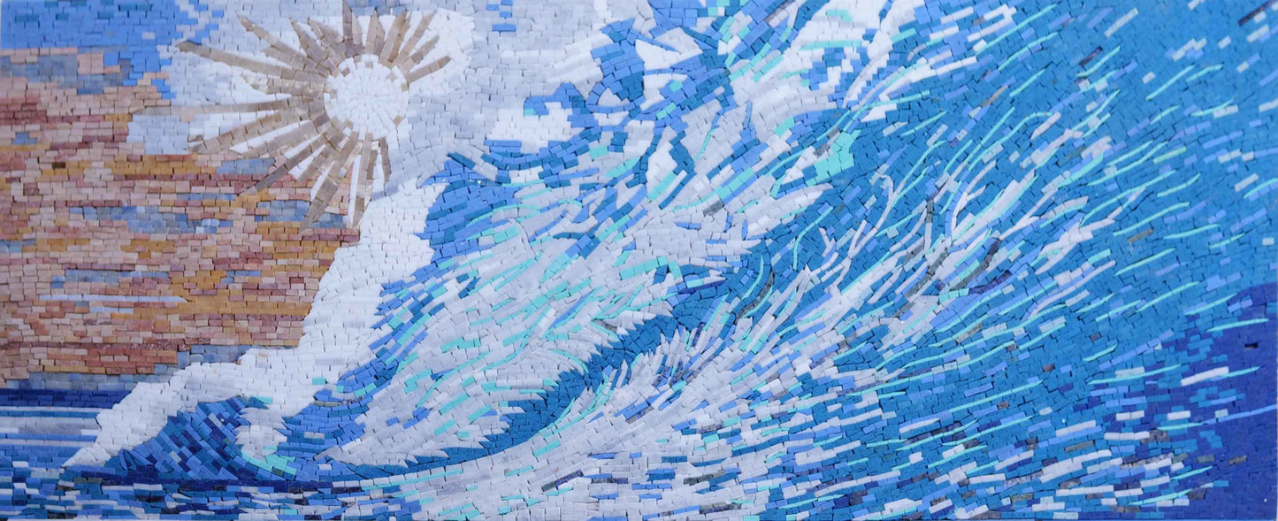Summer Waves Mosaic Artwork