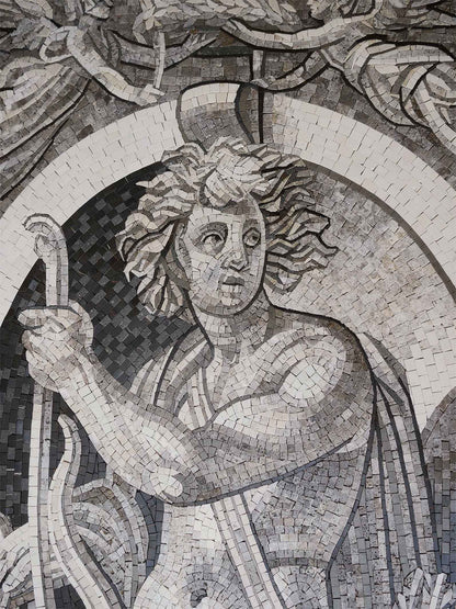 The God Sol Mosaic Artwork