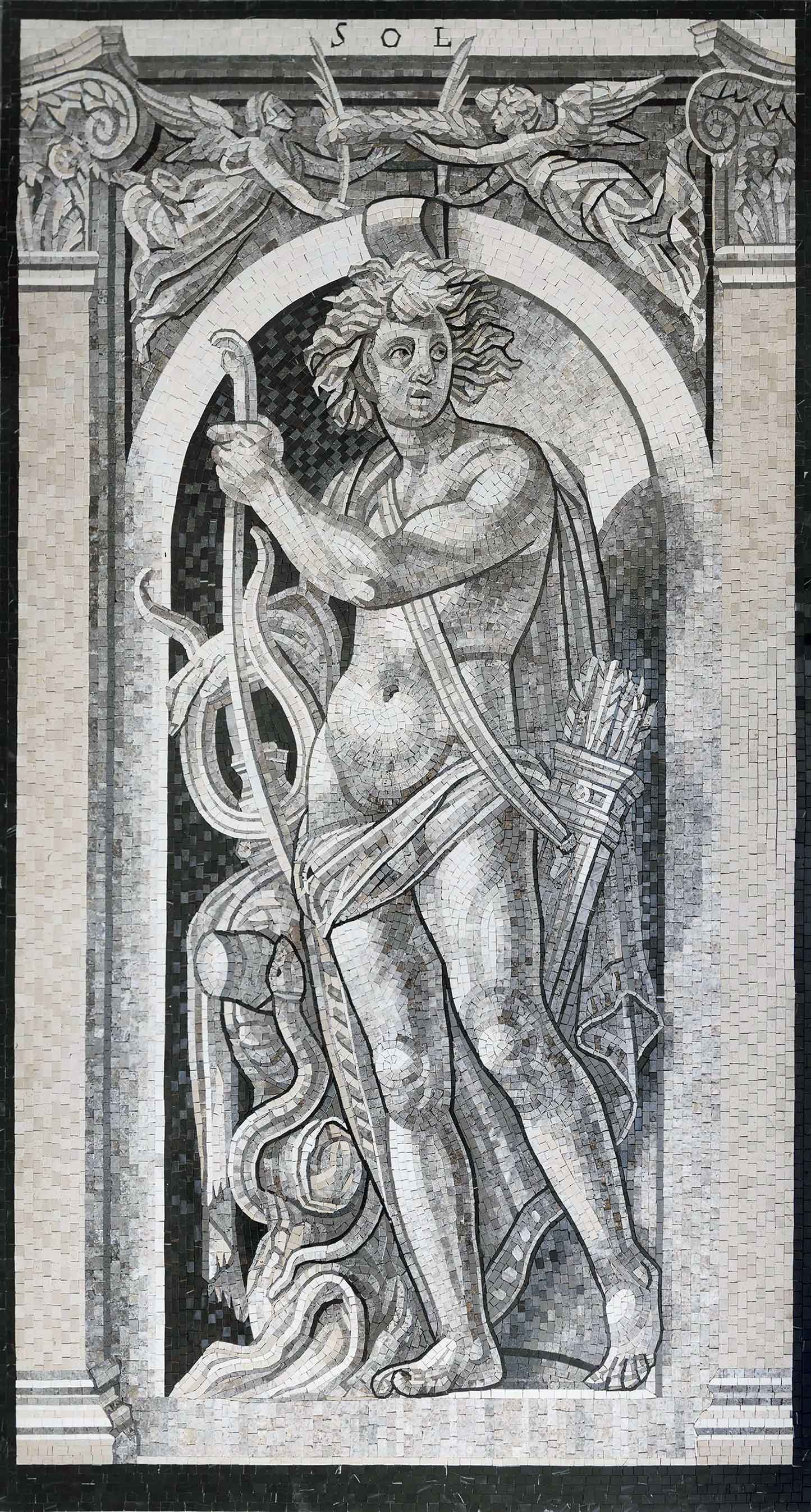 The God Sol Mosaic Artwork