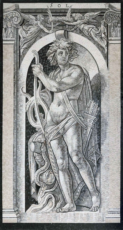 The God Sol Mosaic Artwork