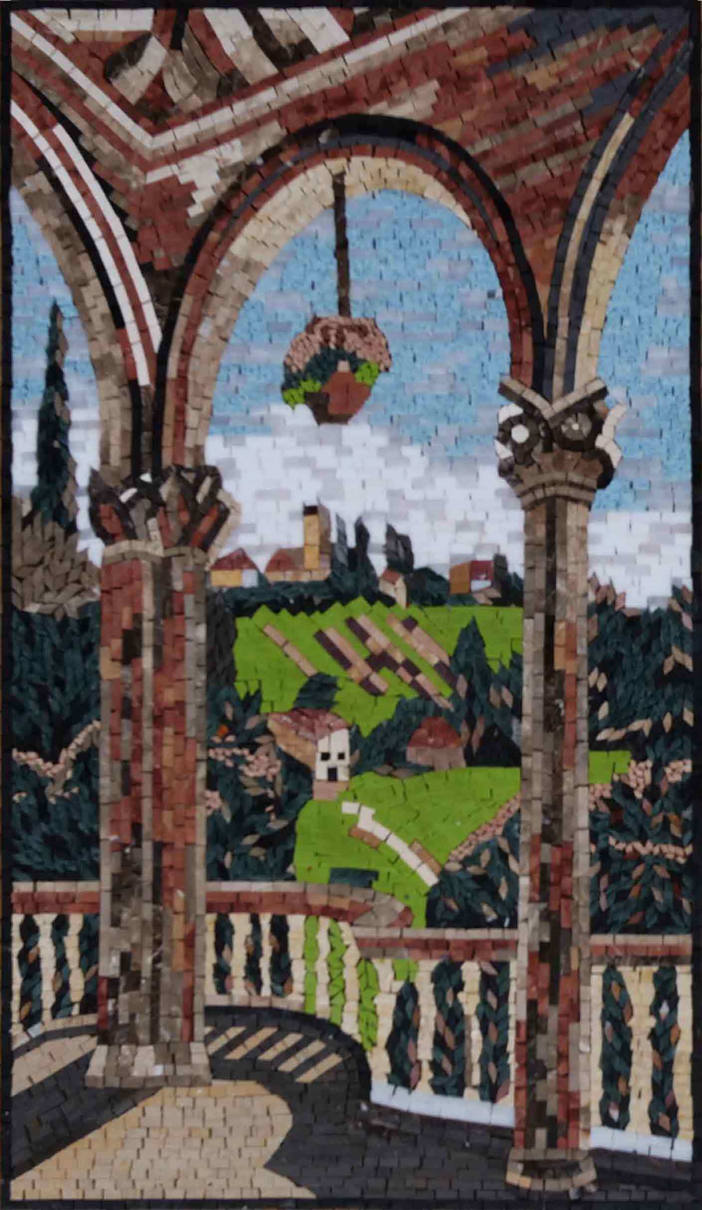 Beautiful Scenery Mosaic Artwork