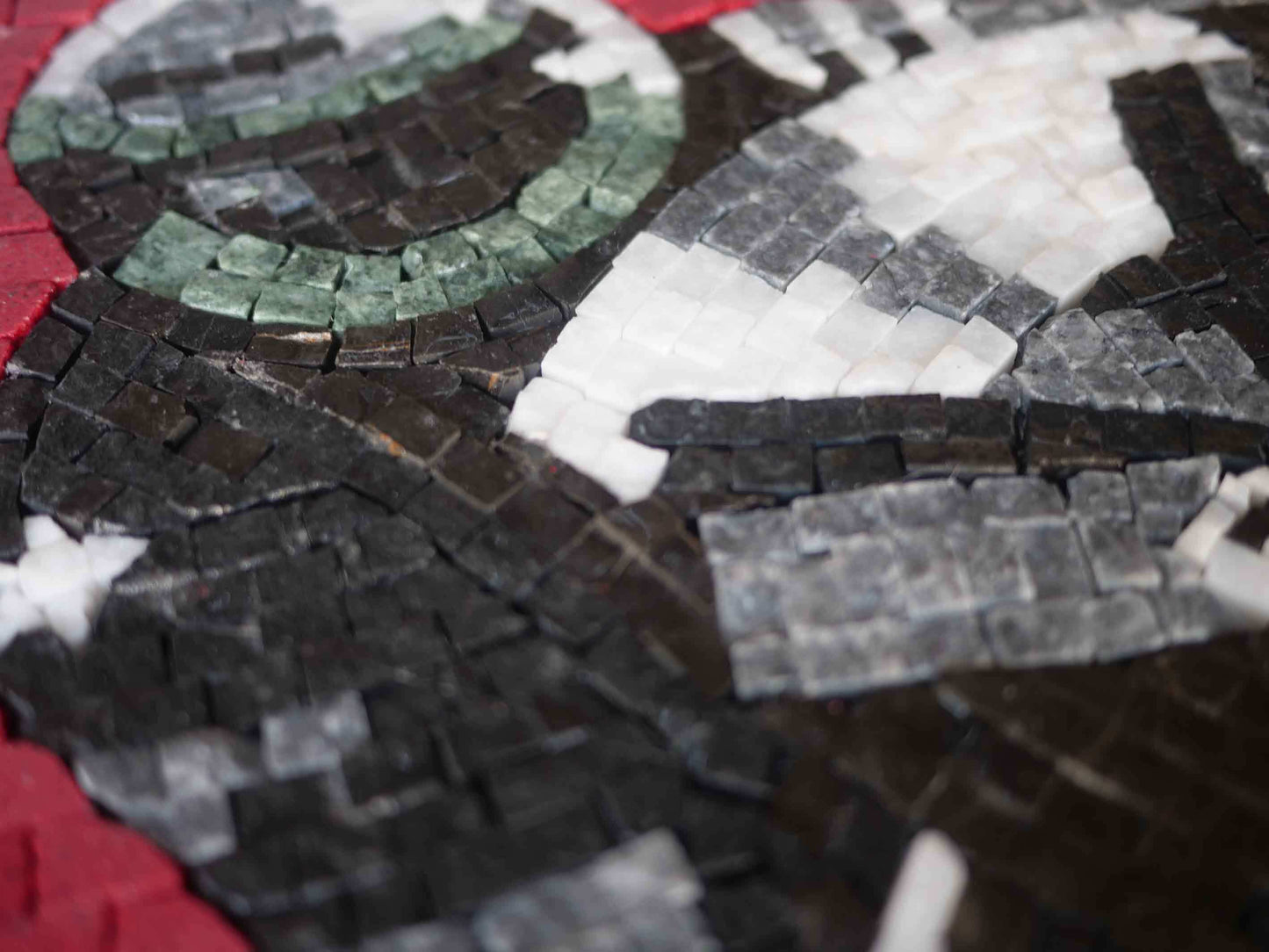 Mosaic Artwork - The Black Biker