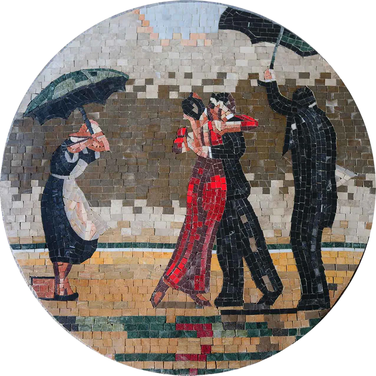 Mosaic Medallion - Under the Rain